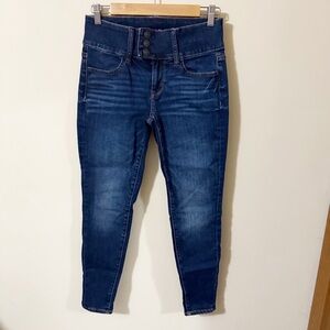 American Eagle Blue Jegging 3 Buttons Jeans Size 4 SHORT Denim